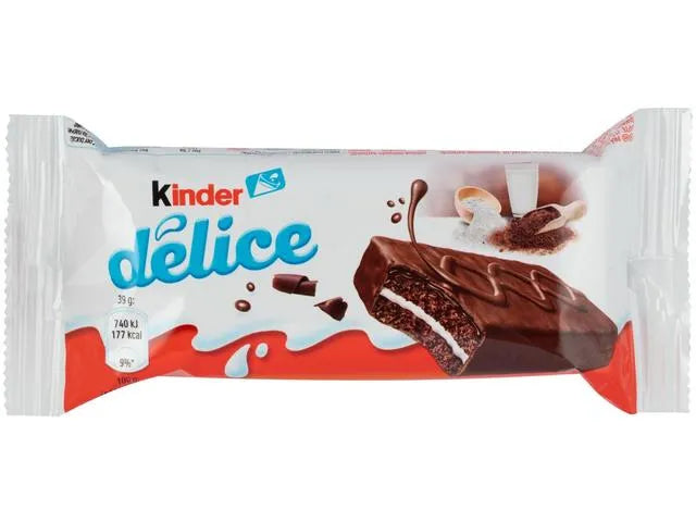 Kinder Delice prăjitură cacao 39g – gust dulce și fin