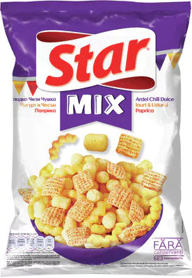 Star Snack Făină Porumb – Gust Ardei, Iaurt, Usturoi