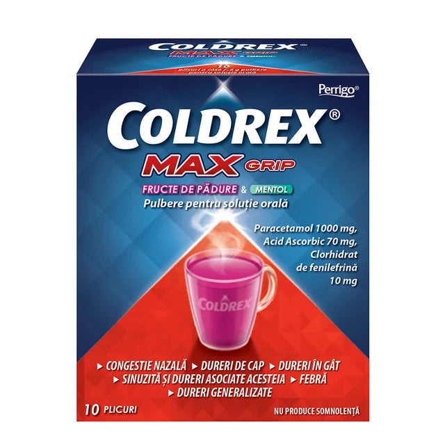 Coldrex MaxGrip Berries and Menthol – 10 sachets