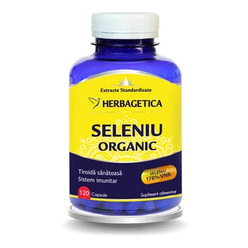 Organic Selenium 120 capsules – Supplement for immunity and thyroid function