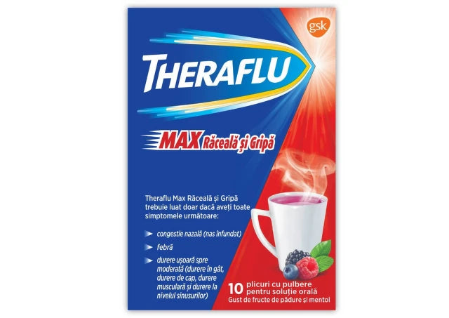 Theraflu Max Berries and Menthol 10 sachets