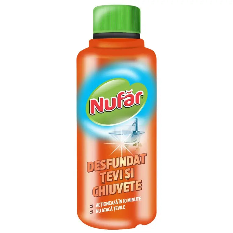Soluție desfundat țevi și chiuvete Nufăr 375ml – Produse românești