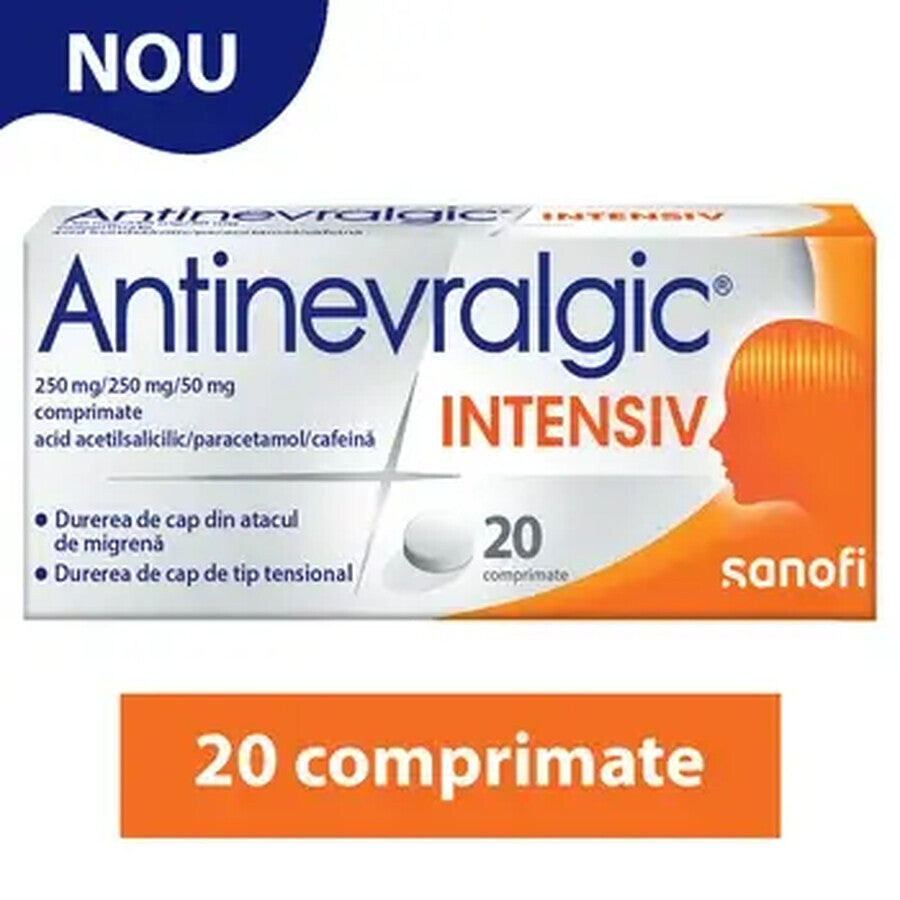 Antinevralgic Intensiv, 20 comprimate