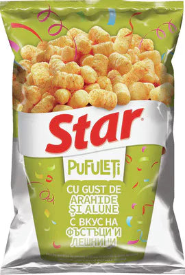 Star Snacks Porumb 80g – Gust Intens de Arahide și Alune