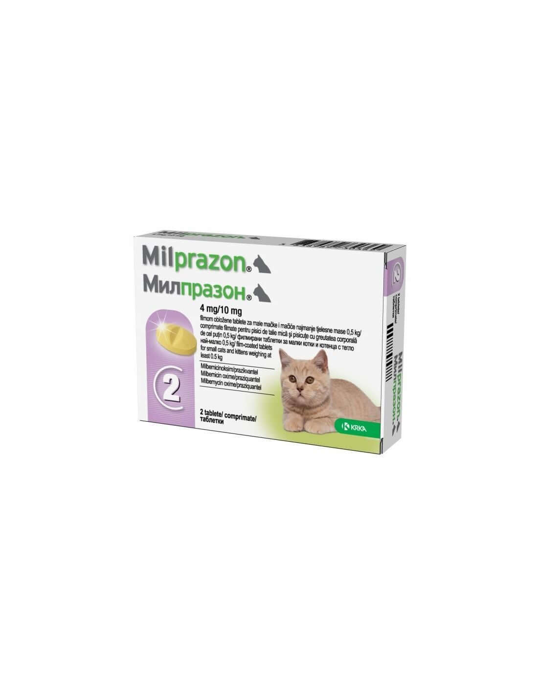 Milprazon 4/10mg - 2 Tablets for Kittens - MAYONAL STORE