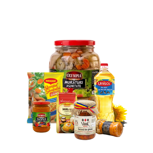 Alimente, Sosuri & Condimente - Borcan cu murături asortate Olympia.