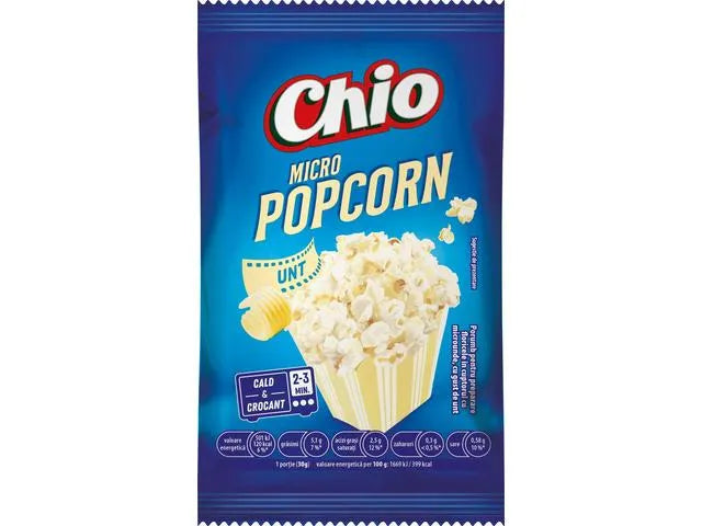 Popcorn Chio cu Unt 80g – Gust Autentic, Gata în Minute