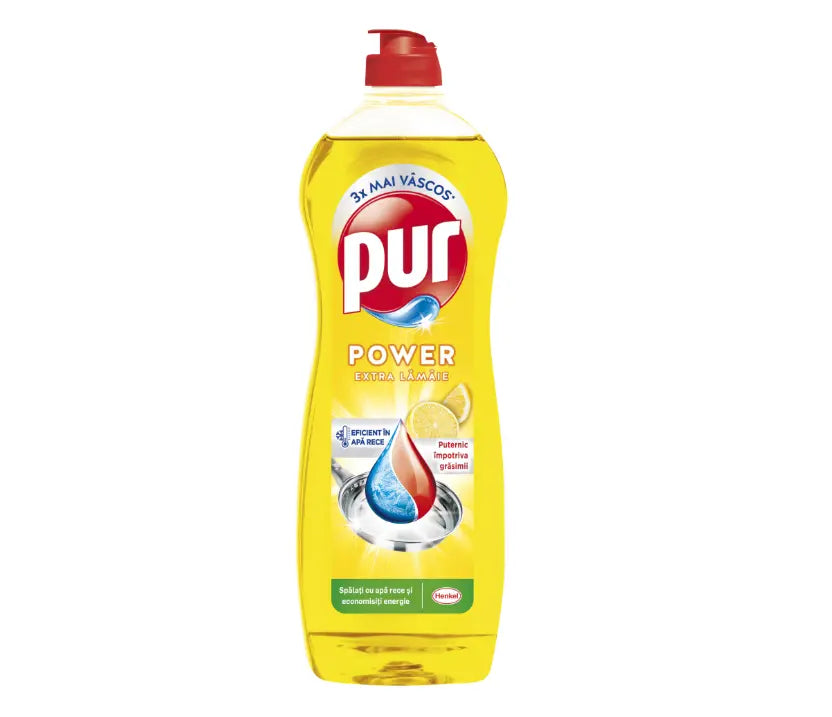 Pur Detergent Vase cu Lămâie 750ml – Putere Degresantă