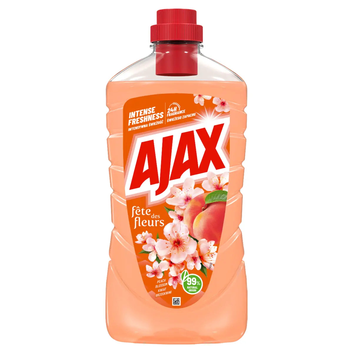 Detergent Ajax Fête des Fleurs Peach 1L – Curățare intensă