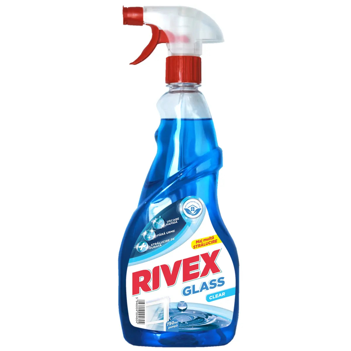 Rivex Glass Clear 750ml – Detergent Geamuri Pulverizator