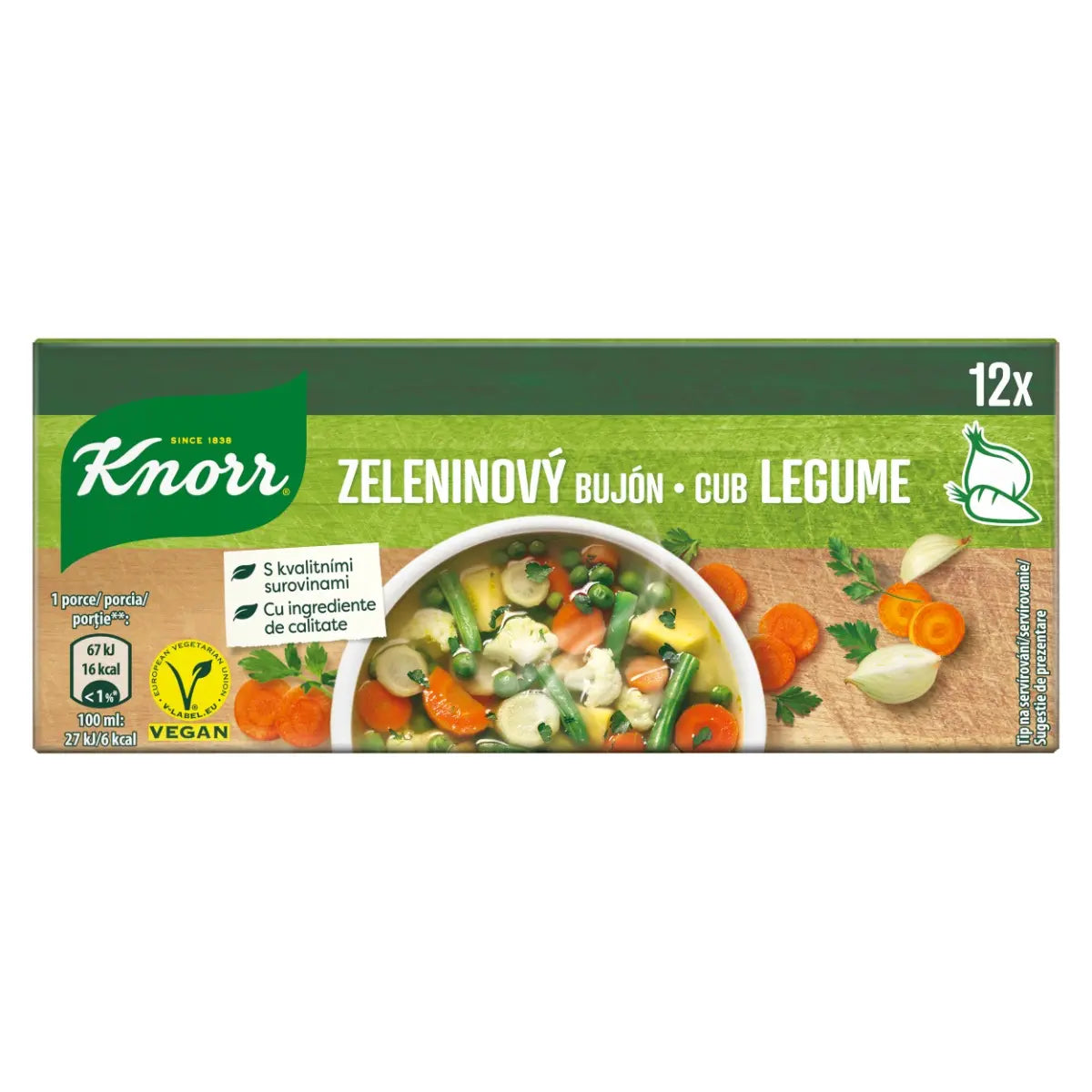 Cub legume Knorr 120g – Gust natural pentru supe și ciorbe