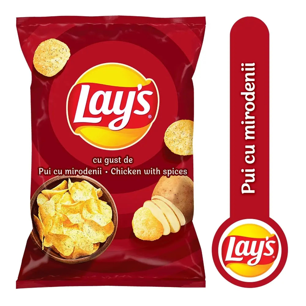 Chips Lays Pui și Mirodenii 125g