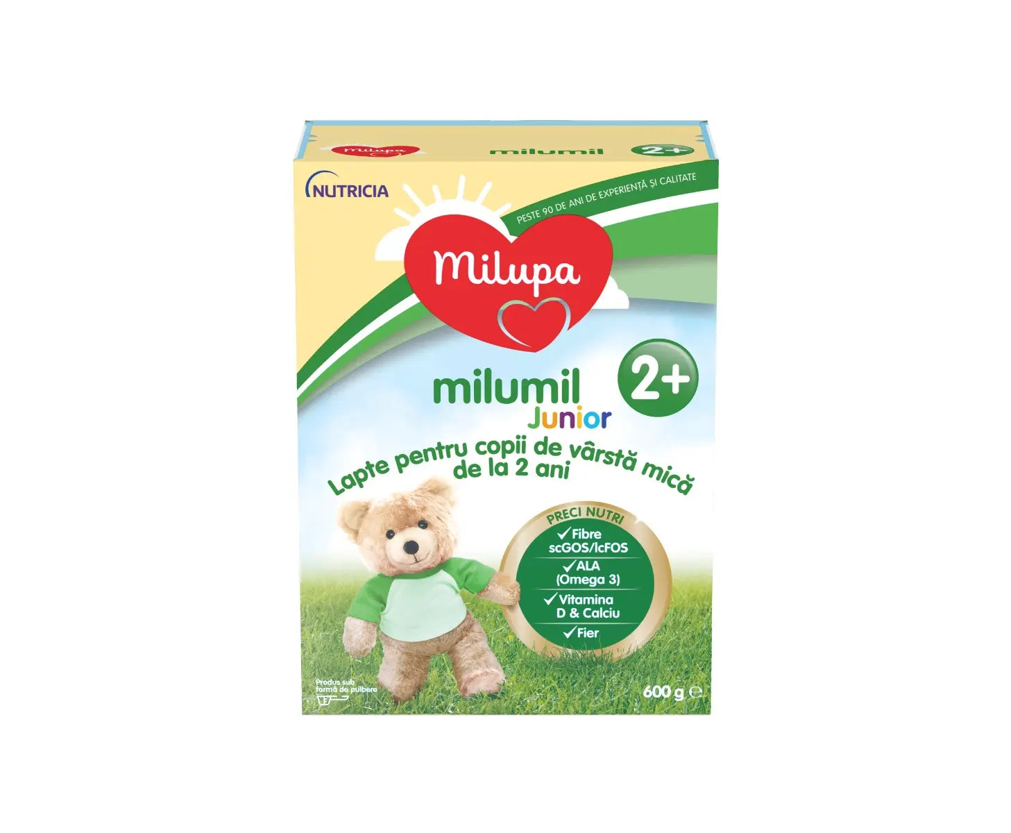 Milupa Milumil Junior 2+ – lapte copii 2+, 600g