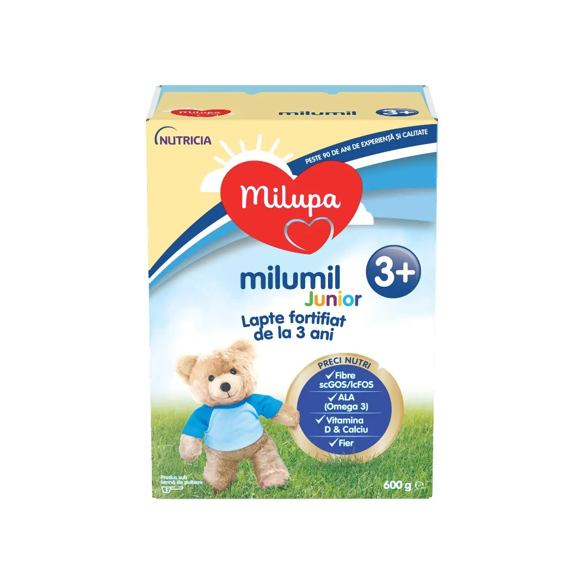 Milupa Milumil Junior 3+ – lapte copii 3+, 600g