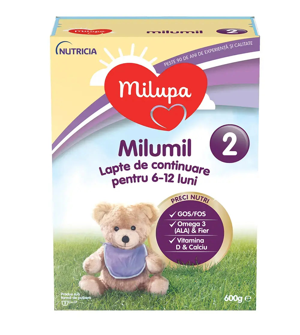 Milupa Milumil 2 – lapte copii 6-12 luni, 600g