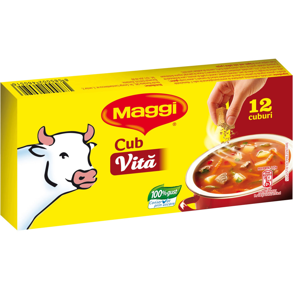 Cub Maggi gust de vită 60g – Bază rapidă pentru mâncare