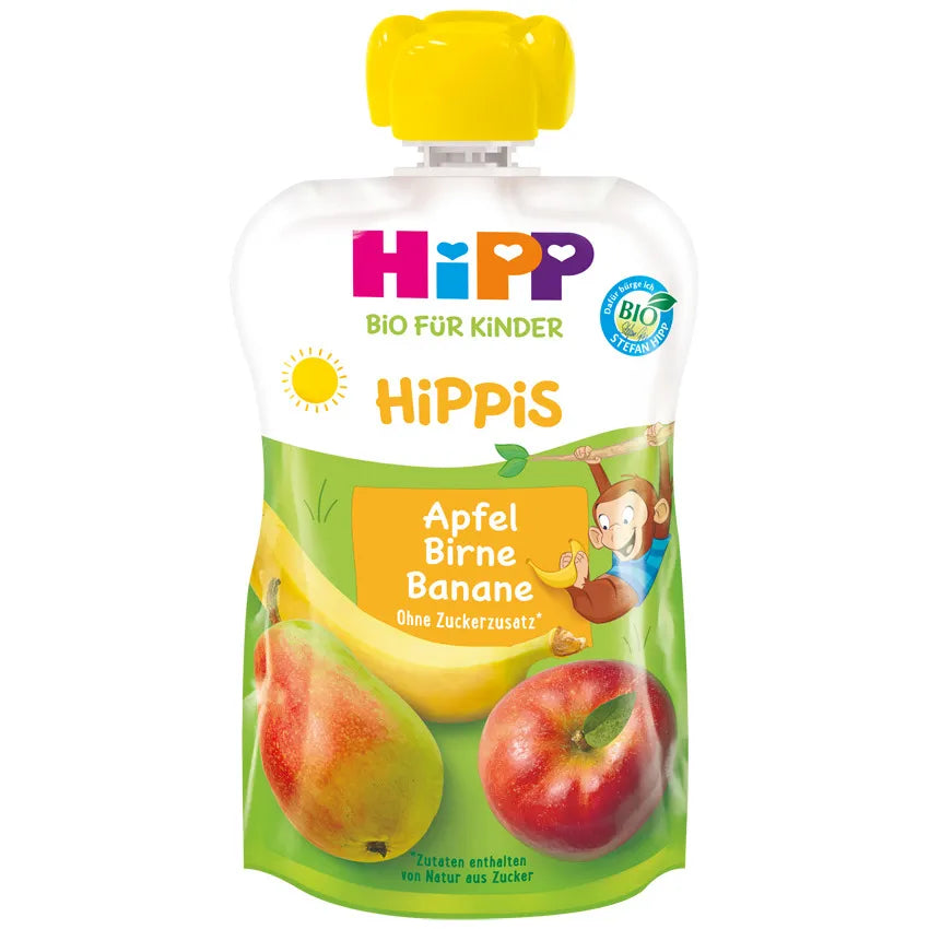 Hipp Hippis Piure măr, pară, banană 100g – 100% fructe
