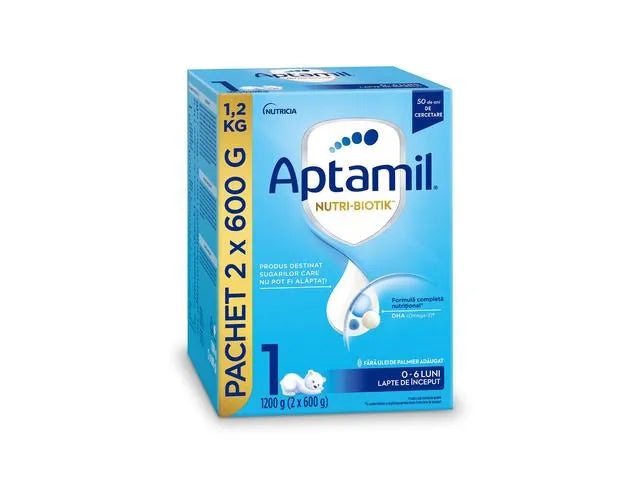 Lapte praf Aptamil 1, 0-6 luni 1200g – livrare rapidă Europa