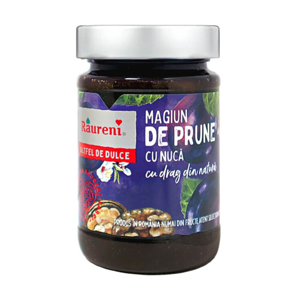 Magiun de prune cu nucă Râureni 240g – Gust românesc
