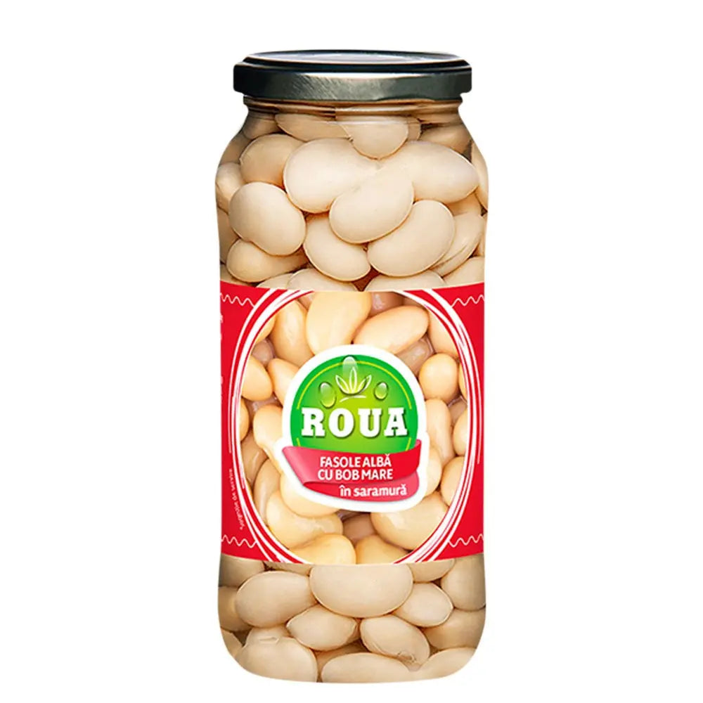 Fasole Albă Bob Mare Roua 540g – În Saramură