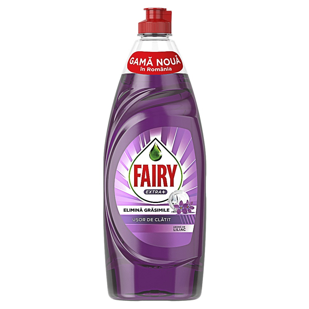 Detergent vase Fairy Extra+ Liliac 650ml – Curățare rapidă