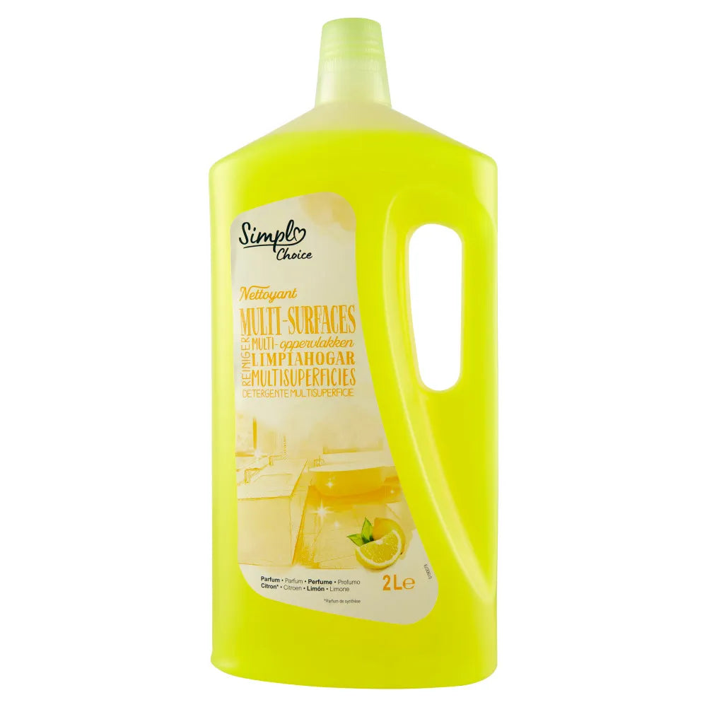 Detergent multisuprafețe Simpl Lemon 2L – Curățenie rapidă