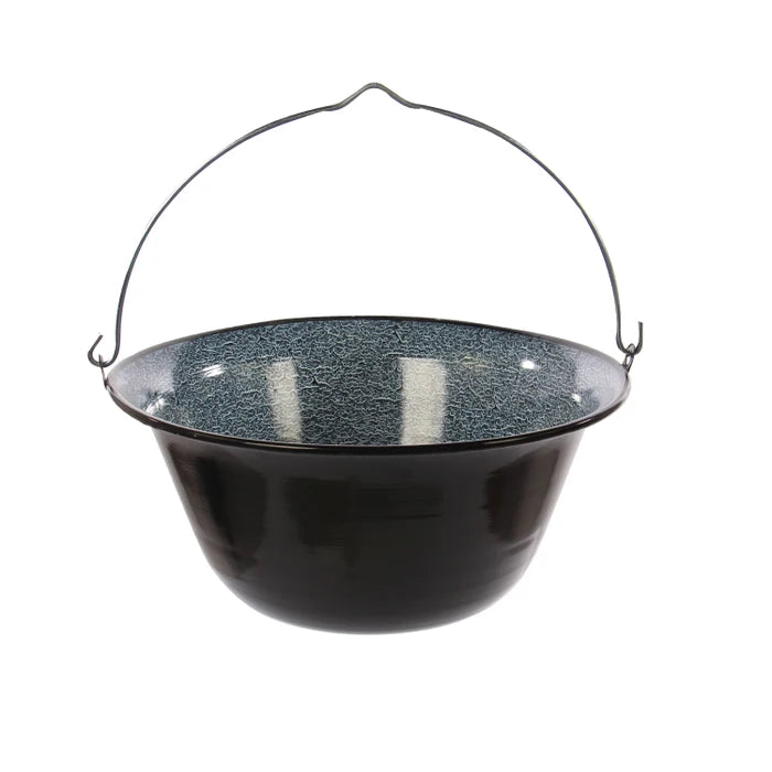 Landmann black enameled cauldron 22L – traditional cooking