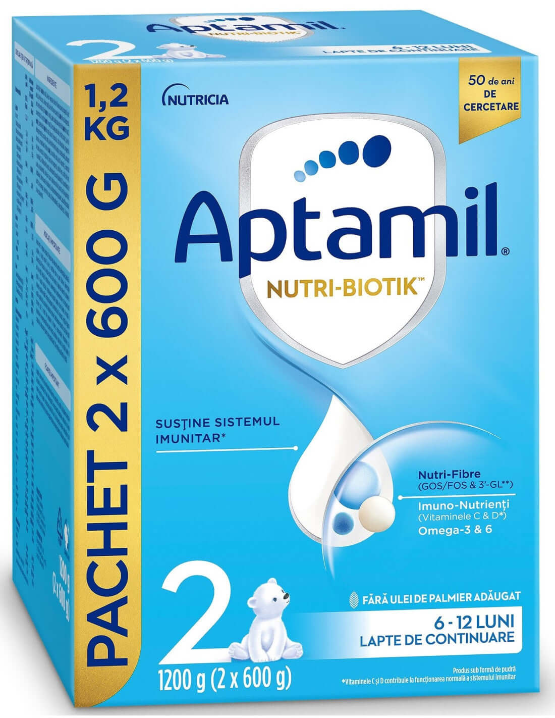Aptamil 2 Nutri-Biotik, 6-12 Months, 1200g - Nutricia Baby Formula - MAYONAL STORE