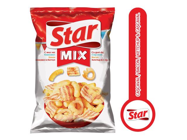 Star Snacks 90g – Mix Cașcaval, Bacon și Ketchup