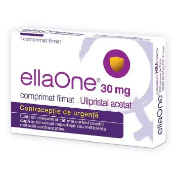 EllaOne 30mg, emergency contraceptive, 1 tablet, birth control, morning-after pill, contraception, pregnancy prevention, women’s health, reproductive care, emergency pill