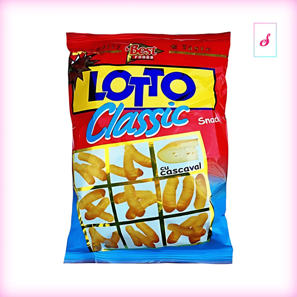 Snacks cu Brânză Classic Lotto 80g – Gust Intens și Crocant