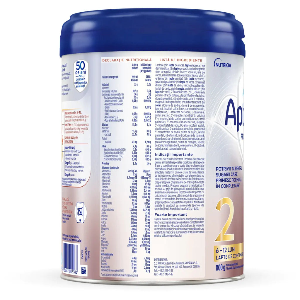 Lapte praf Aptamil Profutura Duobiotik 2, 800g – livrare Europa