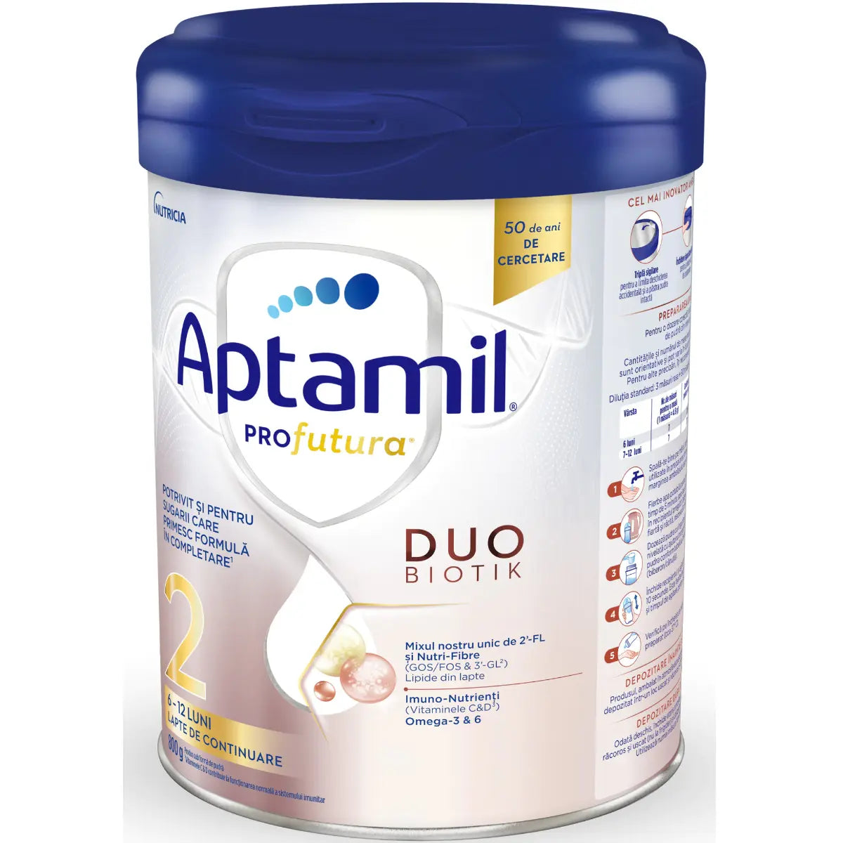 Lapte praf Aptamil Profutura Duobiotik 2, 800g – livrare Europa