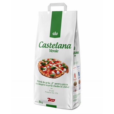 Făină Pizza Castelana Verde 5 kg – Dospire Scurtă-Medie