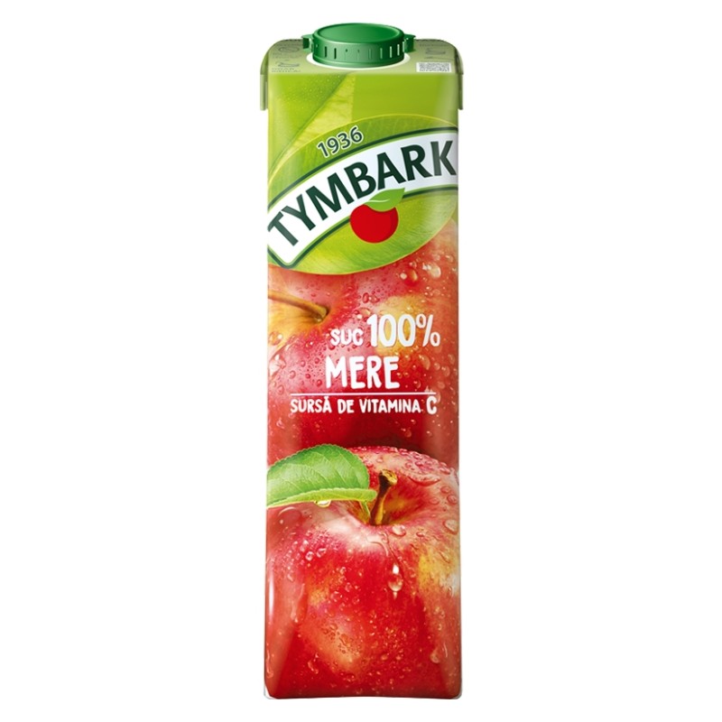 Suc natural Tymbark mere 1L – 100% fruct, vitamina C